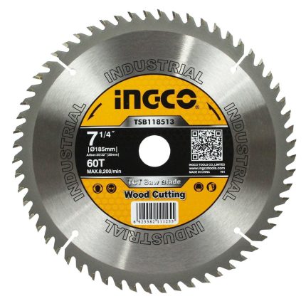 INGCO TCT SAW BLADE 7 1/4" 60T TSB118513