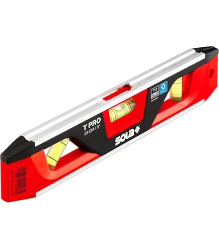 ALUMINIUM LEVEL MAGNETIC 8" RED