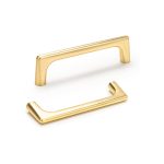 H DRAWER HANDLES GOLD 96MM - Image 2