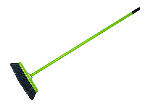 Cleaning broom isolated on the white background C24P