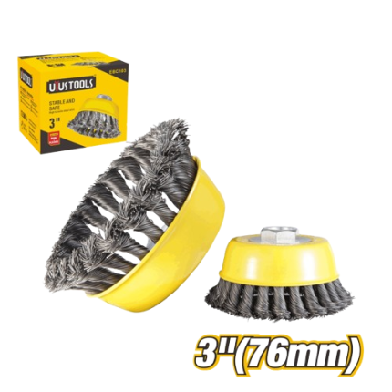 UYUSTOOLS WIRE END BRUSH 3/4"X 19MM EBL034