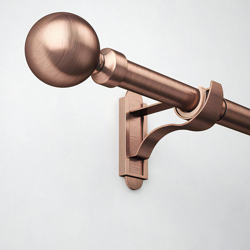 logo Curtain Bracket Copper