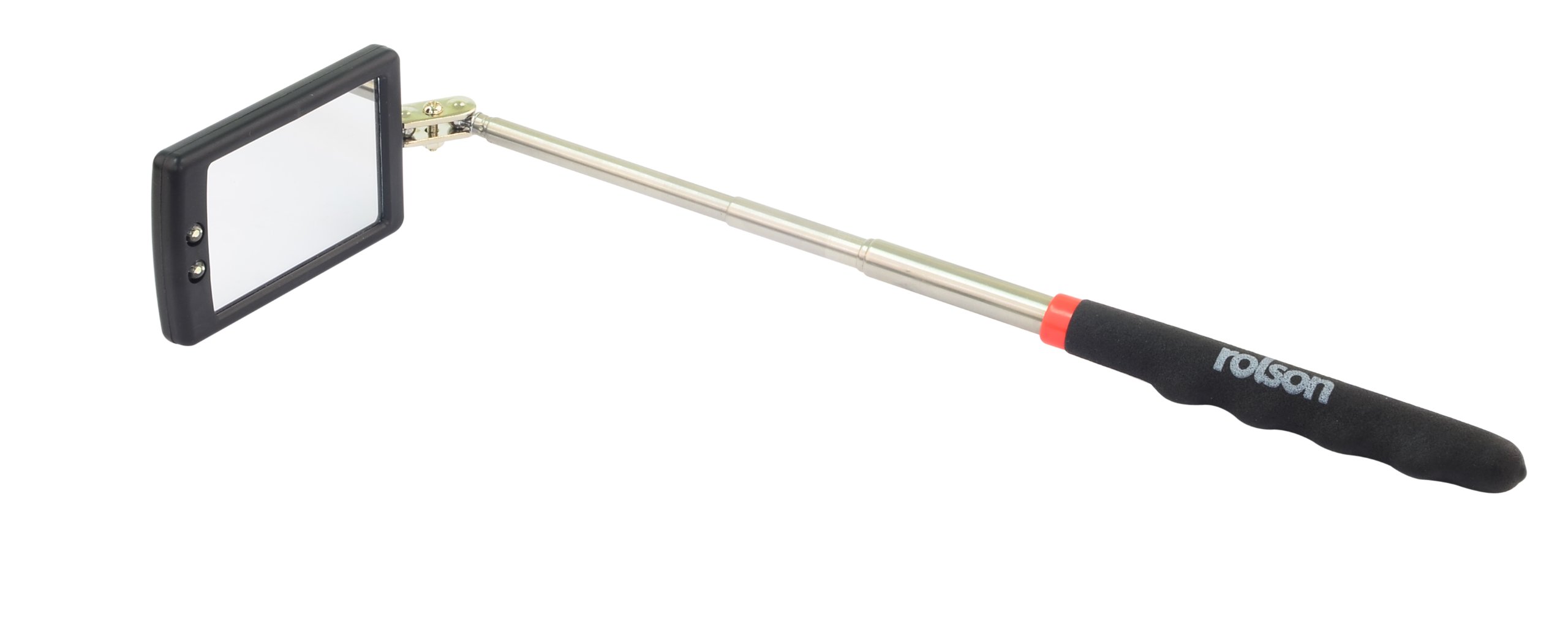 tb TELESCOPIC INSPECTION MIRROR 2 LED ROLSON