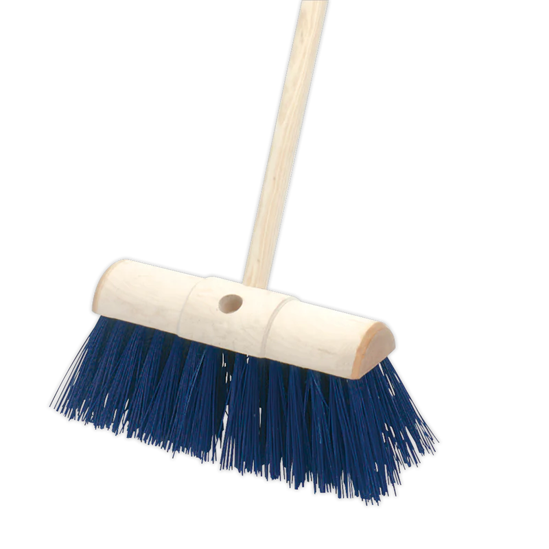 100 Hard Broom Plastic with Wire and Stick
