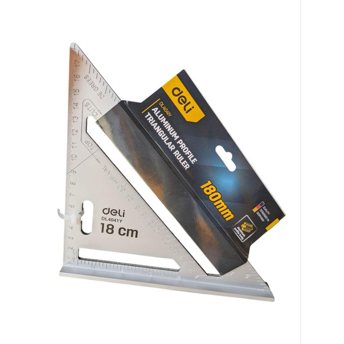 34 DELI Carpenter Square Triangle 180mm DL4041Y
