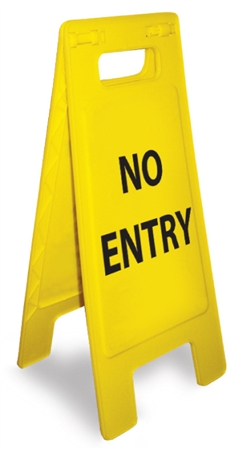 NO ENTRY SIGN A Type Yellow