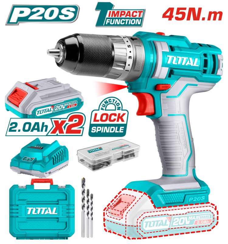 # 1 Best TOTAL BRUSHLESS CORDLESS IMPACT DRILL 20V TIDL120981 – Best ...
