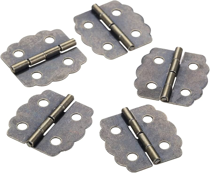 image 32 MOMENT BUTTERFLY HINGES 4 ANTIQUE BRONZE PAIR SS