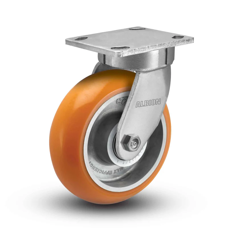 image 41 Orange Caster Wheels 2 without Brake