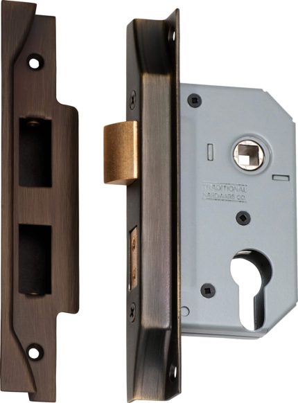 Euro mortice lock brass